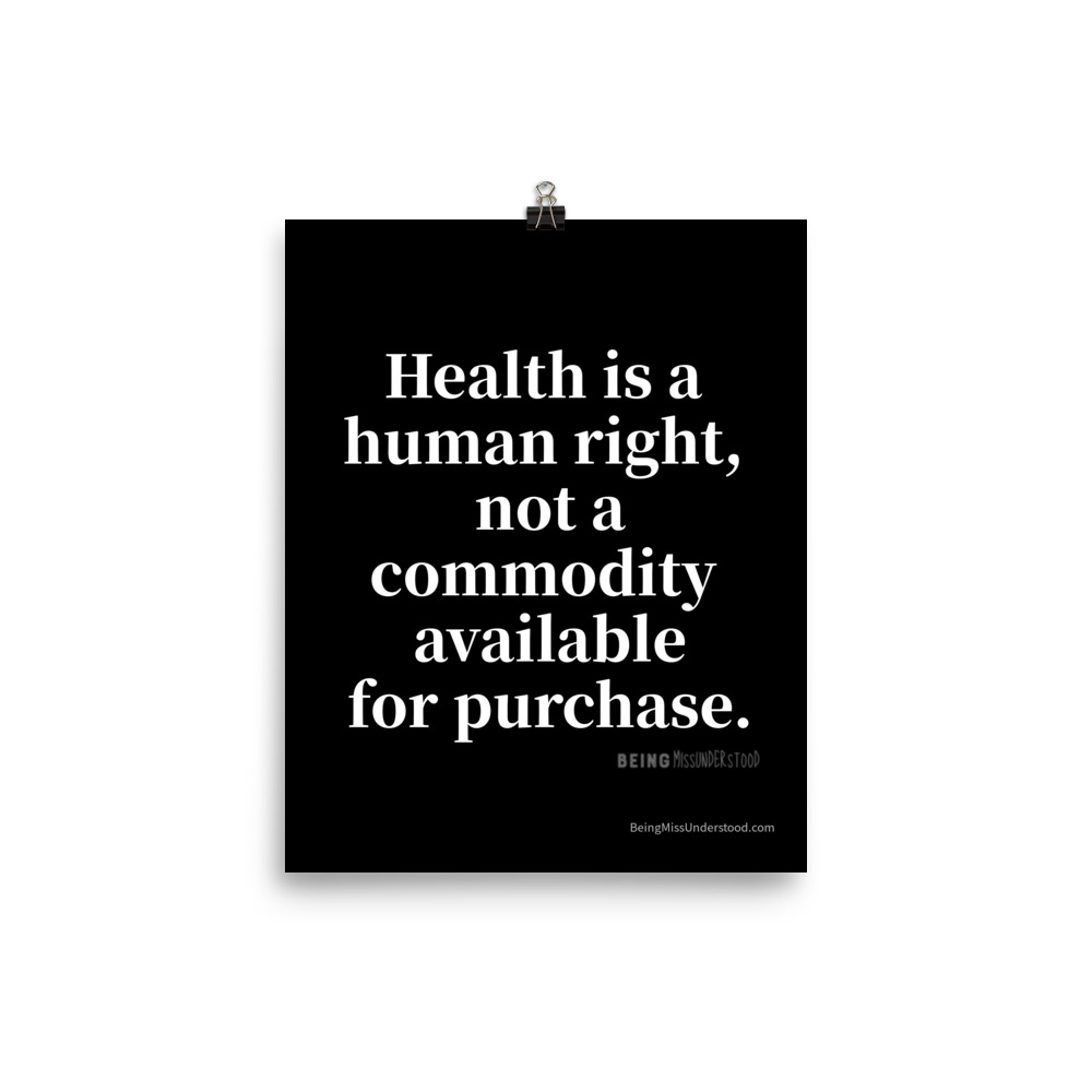 Health is a Human Right Poster
